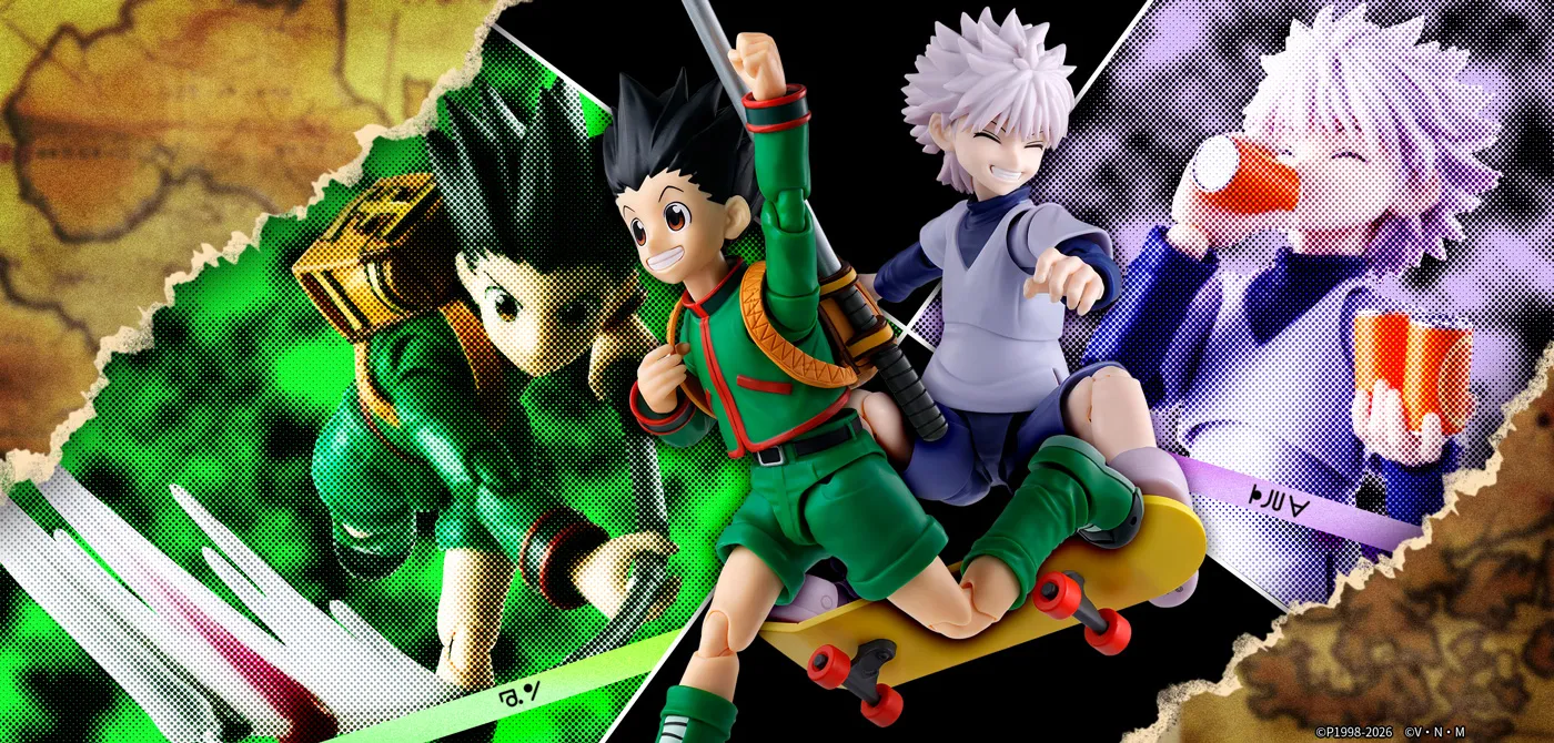 Figurine S.H.Figuarts GON & KILLUA the Hunter Exam Option Parts Set
